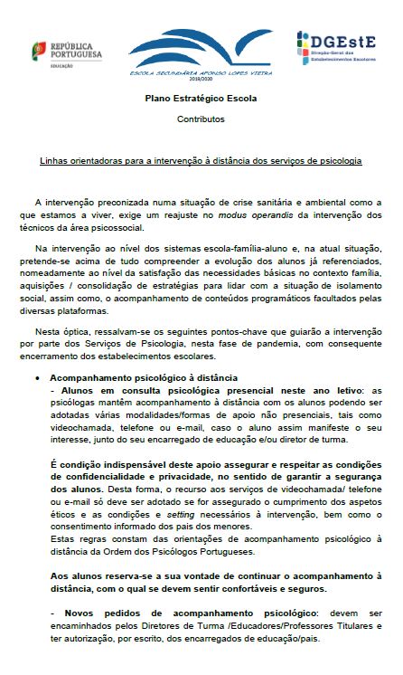SPO - Plano Estratégico Escola