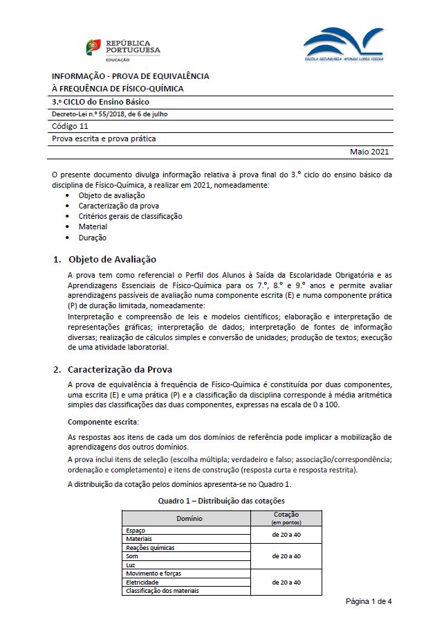 Informação Prova