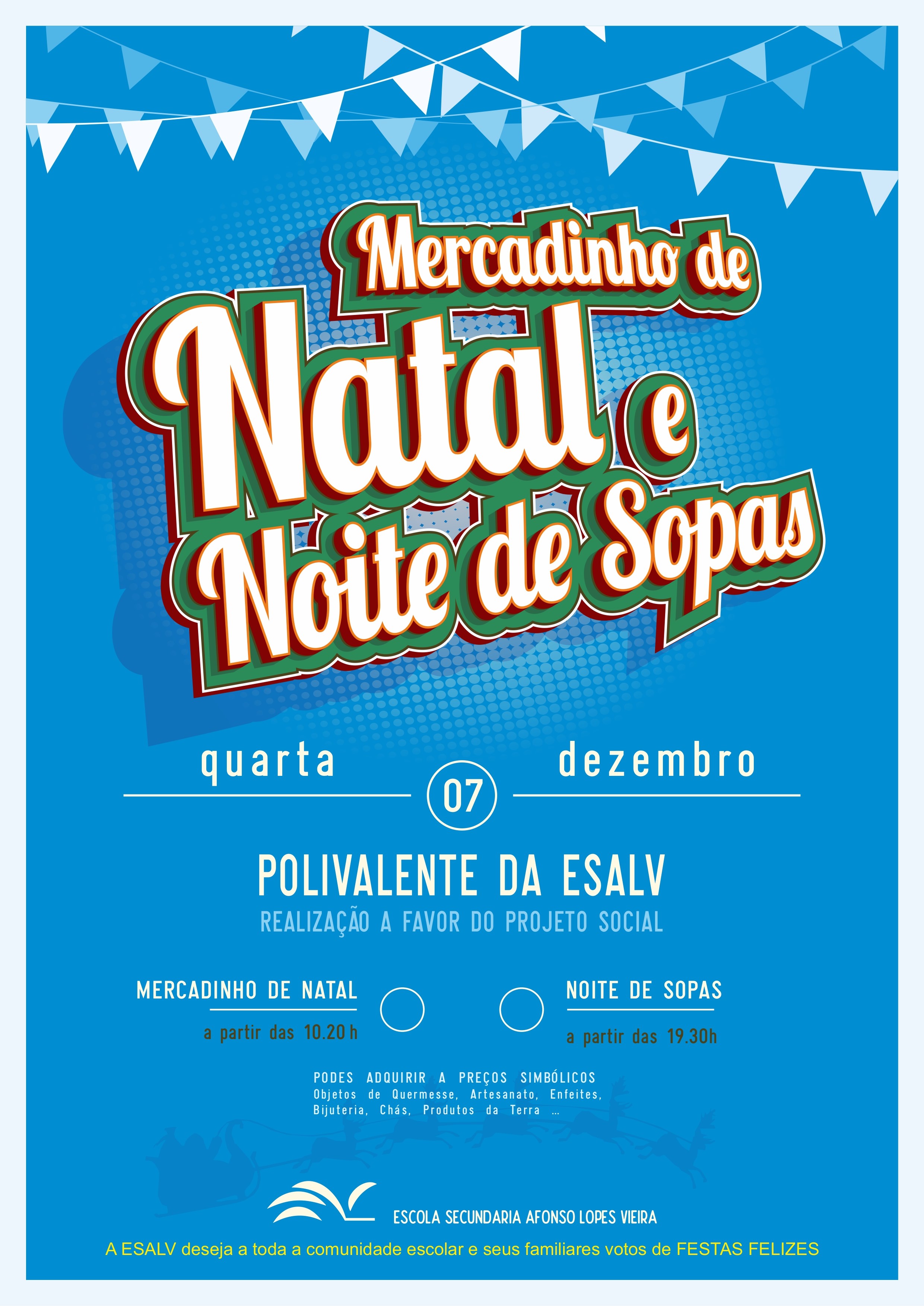Cartaz para Mercadinho e Noite das Sopas